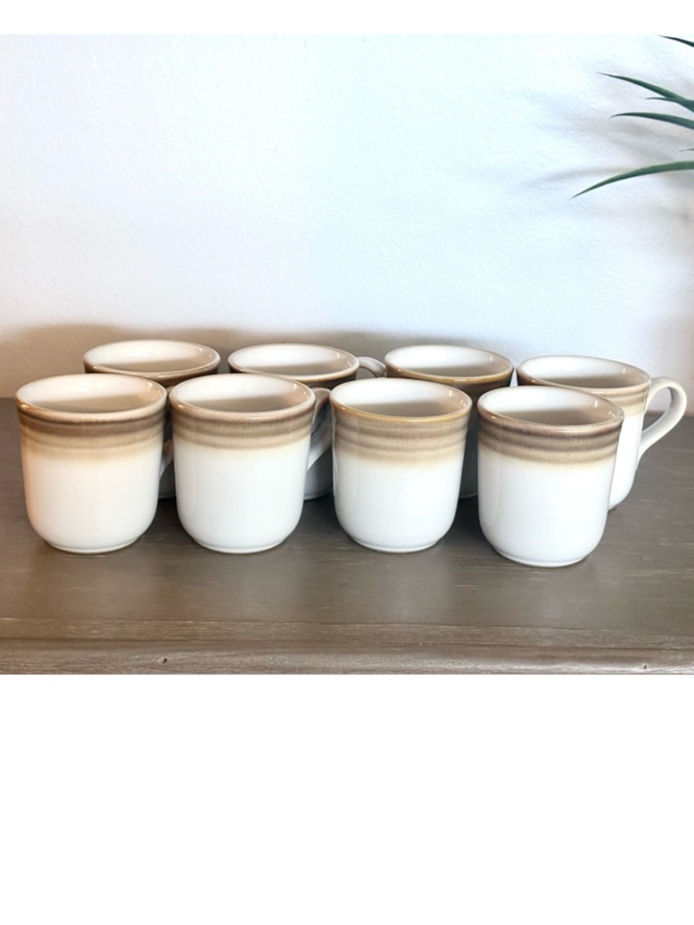 Vintage Noritake Coffee Mugs. Set of 8.